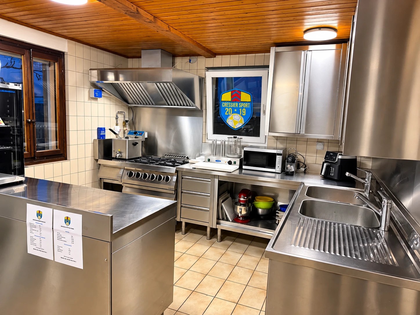 Cuisine de la buvette — Stade des Prélards
